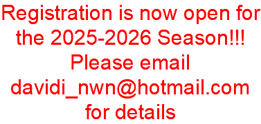 Registration is now open for the 2025-2026 Season!!! Please email davidi_nwn@hotmail.com for details